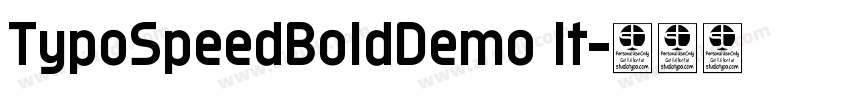 TypoSpeedBoldDemo It字体转换